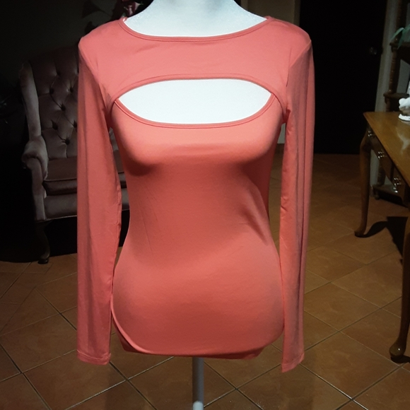 NINE WEST Pink top Spandex - Picture 1 of 5